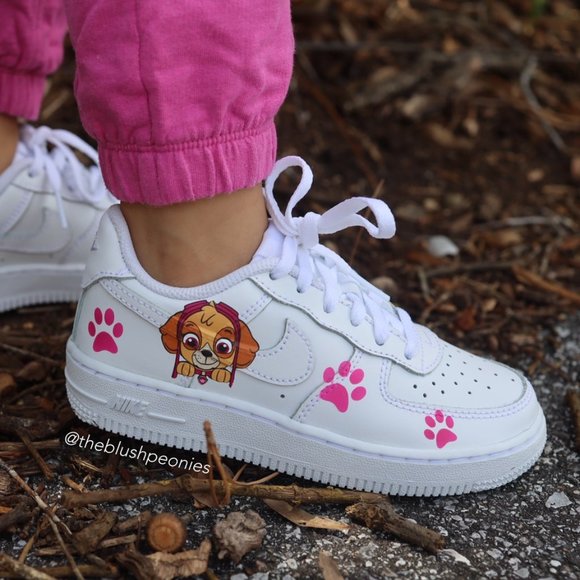 Nike Shoes Paw Patrol Custom Nike Air Force Low Sneakers For Kids Poshmark